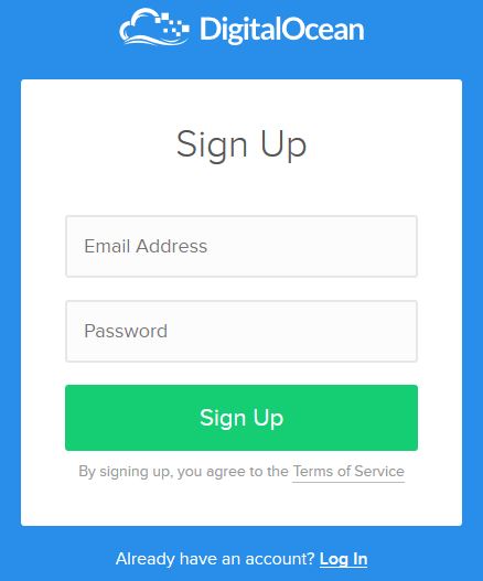 digitalocean signup